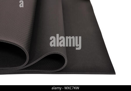 yoga mat on a white background Stock Photo
