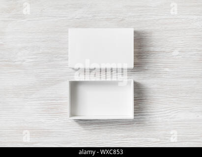 White cardboard box Stock Photo