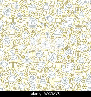 Christmas vector seamless pattern. Vector eps 8 format Stock Vector