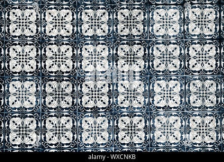 vintage ceramic tiles background, perfect colorful pattern Stock Photo