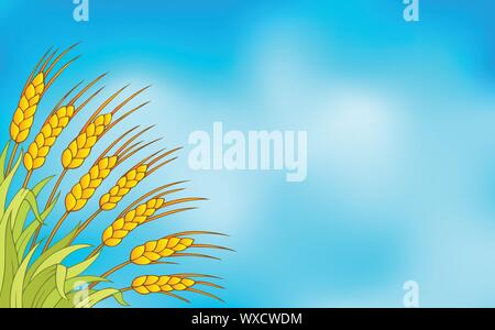 Wheat theme image 1 Stock Vector