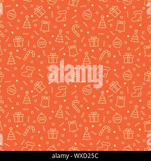 Christmas vector seamless pattern. Vector eps 8 format Stock Vector