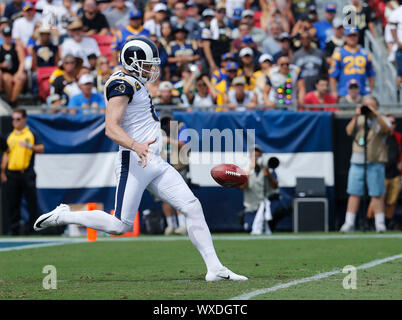 Photo: Rams' punter Johnny Hekker goes through drills at UC Irvine