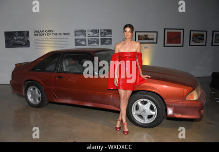 September 16, 2019, Hollywood, California, USA: Cobie Smulders arrives for the premiere of the ABC show 'Stumptown' at the Petersen Museum. (Credit Image: © Lisa O'Connor/ZUMA Wire) Stock Photo