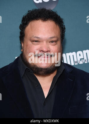 September 16, 2019, Hollywood, California, USA: Adrian Martinez arrives for the premiere of the ABC show 'Stumptown' at the Petersen Museum. (Credit Image: © Lisa O'Connor/ZUMA Wire) Stock Photo