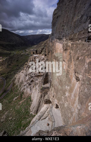 ancient settlement cave town vardsia Stock Photo