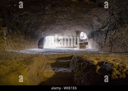 ancient georgian landmark cave town vardsia Stock Photo