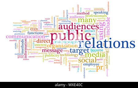 Public Relations PR Concept as a Abstract Stock Photo