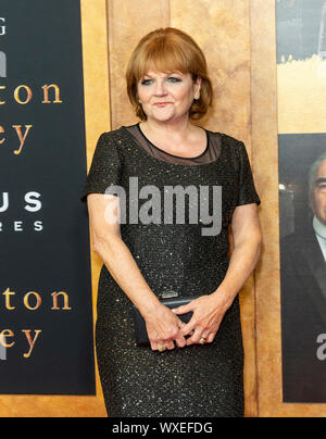 New York, NY - September 16, 2019: Lesley Nicol attends the 'Downton Abbey' New York premiere at Alice Tully Hall Lincoln Center Stock Photo