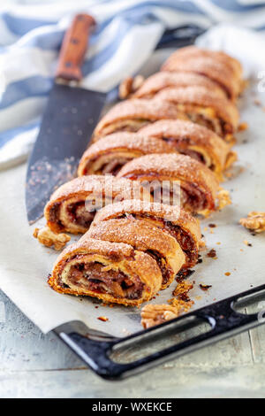 Traditional Israel rugelach baking closeup. Stock Photo