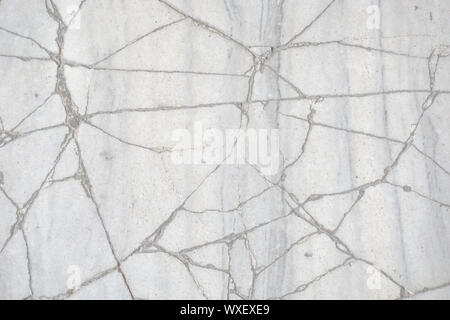 horizontal abstract background of textured white marble Stock Photo