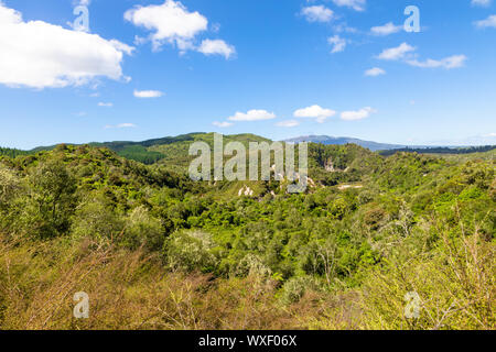 volcanic activities at waimangu Stock Photo
