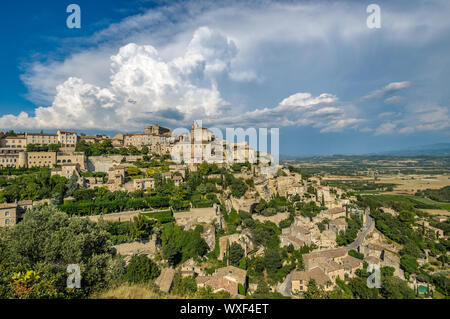 Provencal village of Gordes, France Stock Photo