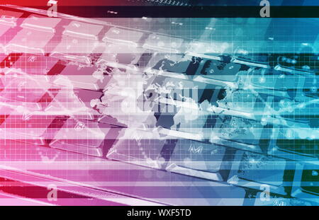 Global Information Technology Startup as a Image Stock Photo