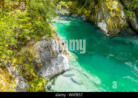 Haast River Landsborough Valley New Zealand Stock Photo