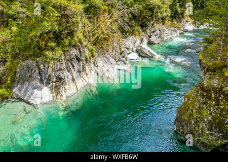 Haast River Landsborough Valley New Zealand Stock Photo