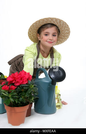 Young gardener Stock Photo