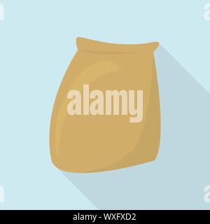 Package seed icon. Flat illustration of package seed vector icon for web design Stock Vector