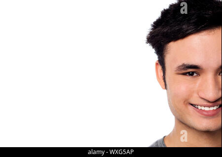 Smiling attractive man, cropped image Stock Photo