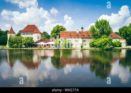 The Castle Blutenburg in Munich Bavaria Germany in June 2013 Stock Photo