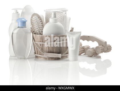 big collection of toilet articles Stock Photo