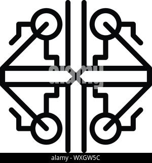 Ancient alchemy icon. Outline ancient alchemy vector icon for web design isolated on white background Stock Vector