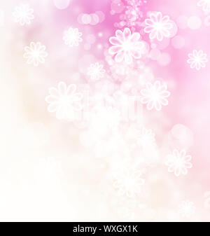 Blossoms and bokeh pastel illustration Stock Photo