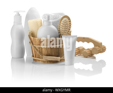 group of objects for bathing Stock Photo