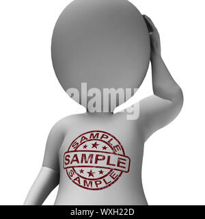 Sample Stamp Showing Example Symbol Or Taste Stock Photo - Alamy