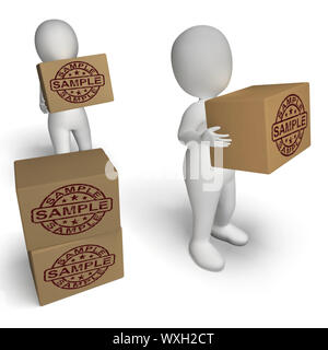 Sample Stamp Showing Example Symbol Or Taste Stock Photo - Alamy