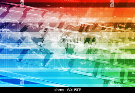 Global Information Technology Startup as a Image Stock Photo