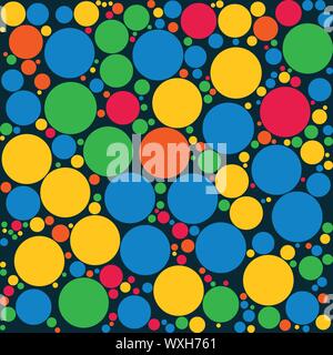 colorful polka dot pattern vector illustration Stock Vector