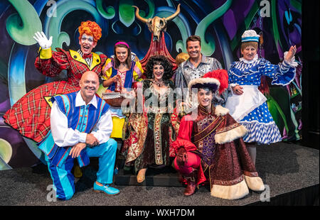 Snow White Panto Press launch. Birmingham.UK.16 September 2019. The cast of the fairest Panto in the land came together for the first time in costume to officially launch Snow White and the Seven Dwarfs which plays at Birmingham Hippodrome from Saturday 21 December 2019 - Sunday 2 February 2020. Credit: Simon Hadley/ Alamy Stock Photo