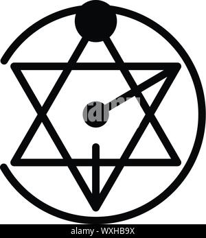Alchemy astrology icon. Outline alchemy astrology vector icon for web design isolated on white background Stock Vector