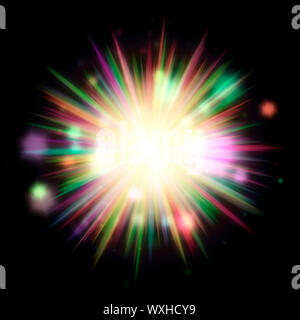 An image of a nice and colorful sunburst Stock Photo