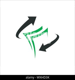 simple money transfer logo vector concept design icon illustration Stock Vector