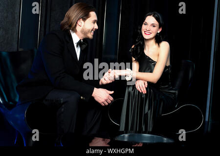 Glamorous portrait of an attractive young couple Stock Photo