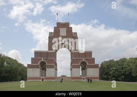 the commonwealth war memorial and museum at Thiepval for 72000 missing soldiers Somme france Stock Photo