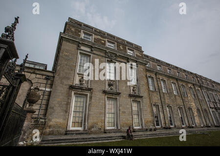 Petworth House, West Sussex, England, 17th-century Grade I listed country house, rebuilt in 1688 by Charles Seymour, 6th Duke of Somerset, England UK Stock Photo