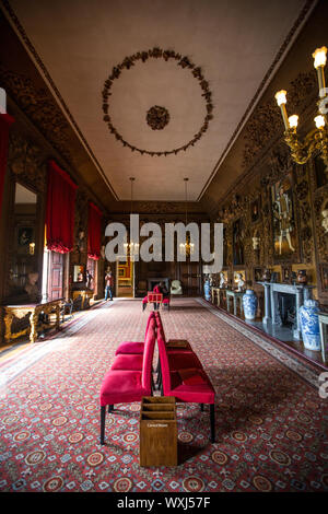 The Carved Room at Petworth House, West Sussex, England, 17th-century Grade I listed country house, rebuilt in 1688 by Charles Seymour, England UK Stock Photo