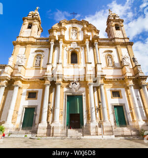 Church of Saint Dominic in Palermo, Italy, is the second in importance only to the Cathedral and is located in the Saint Dominic square,in the neighbo Stock Photo