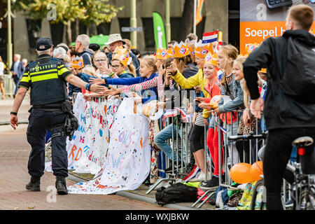 Den Haag, Netherlands. 17th Sep, 2019. DEN HAAG, 17-09-2019, Prinsjesdag, the annual presentation of Government Policy to the Parliament by King Willem Alexander. In The Netherlands Prinsjesdag or Prince's Day is held every year on the third Tuesday in September. Credit: Pro Shots/Alamy Live News Stock Photo