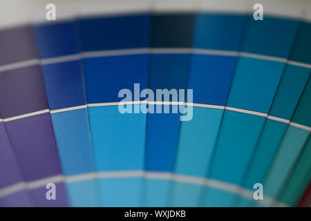 Spectrum of blue tones Stock Photo