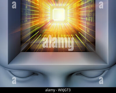 Computer memory / Technology concept. Metaphor personal data ...