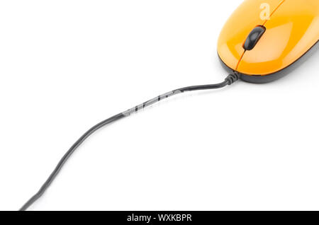 orange mouse isolated on white background Stock Photo