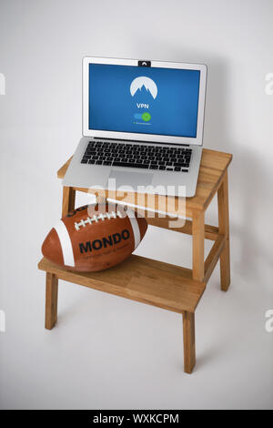Stream your favourite sports with VPN Stock Photo