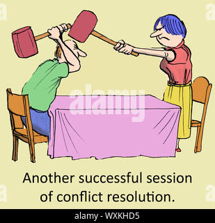 Successful resolution Stock Photo