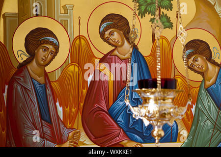 Icon Of Holy Trinity, Painted By Andrei Rublev In 15th Century, Is Most ...