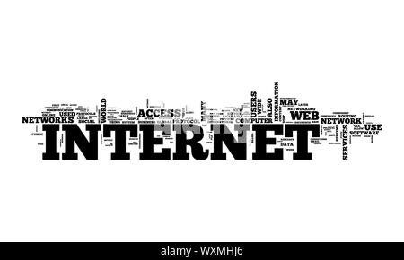 An image of a nice internet text cloud Stock Photo