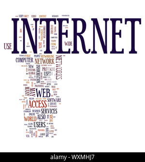 An image of a nice internet text cloud Stock Photo
